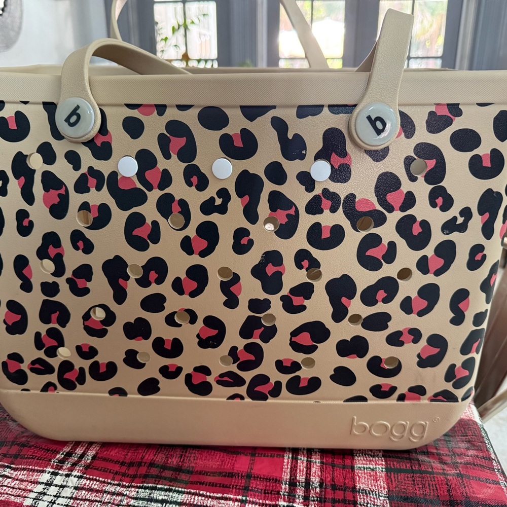 Leopard Bogg Bag pink